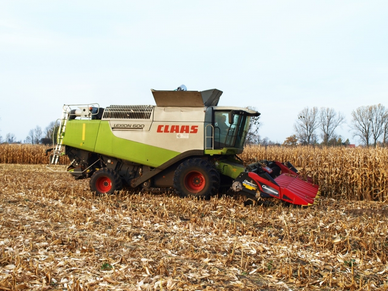 Claas Lexion 600 i przystawka 12 rzędów :D