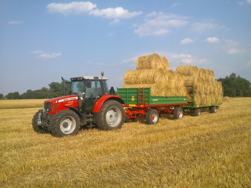 Massey Ferguson 5445 + Przyczepy