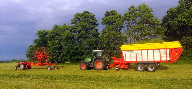 Fendt 414 Vario & Pottinger Europrofi 5010 Combiline & Ursus 3512 & Kuhn GA 7501