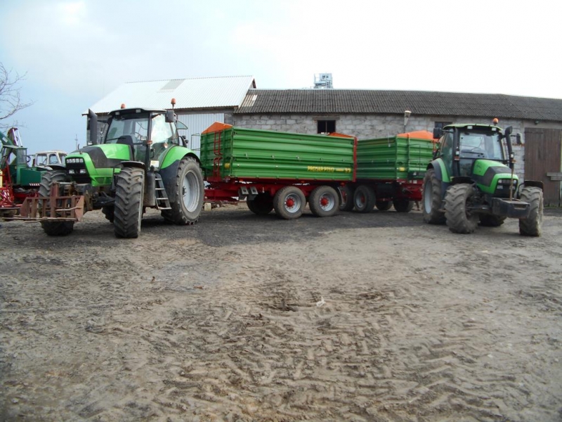 Deutz-Fahr Agrotron M650 i Pronar PT 512, Deutz Fahr Agrotron 130 i Pronar PT 512