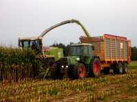 Fendt 312 + Veenhuis & Claas Jaguar 870