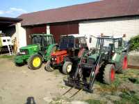 John Deere 6220, Zetor 7711 i  Fendt Farmer 306 LSA.