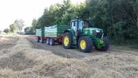 John Deere 6195M Pronar PT512 i Warfama T-670