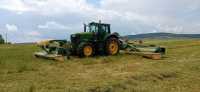 John Deere 6195M + 3x Krone