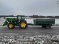 John Deere 5080R + przyczepa