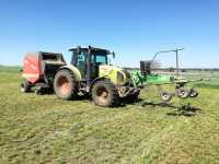 Claas Arion 410 CIS + Vicon 1602 + Deutz-fahr Swatmaster 4321