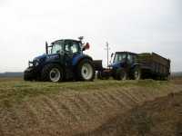 New Holland TL 100 + T088 & New Holland T5.95