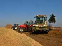 Claas Jaguar 682SL & Massey Ferguson 7619 & New Holland T5.95