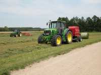 John Deere 6630  i Case IH RB 344R