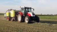 Steyr 6125 Profi + Claas Rollant 375 RC UNIWRAP