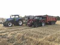 NH T7030AC  & Case maxxum 115