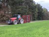 Massey Ferguson 8737 + expom Wektor 7