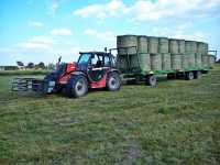 Manitou MLT 634-120 LSU Turbo + Pronar T023