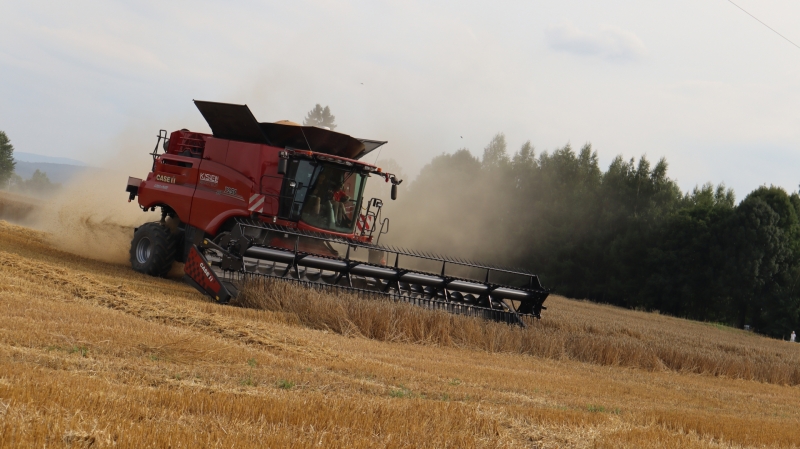 Case IH Axial Flow 7250 & Geringhoff TruFlex 9m