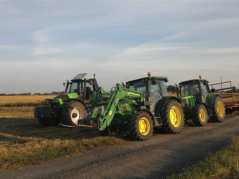 John Deere 5080r & John Deere 6420 & Deutz Fahr Agrotron 265