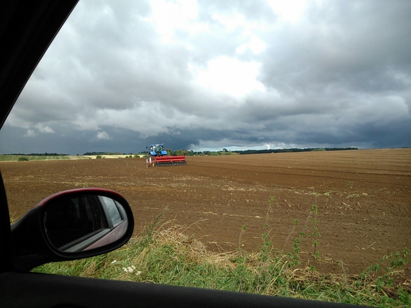 New Holland T6080 i Unia Mars B , Kongskilde Demeter 4000