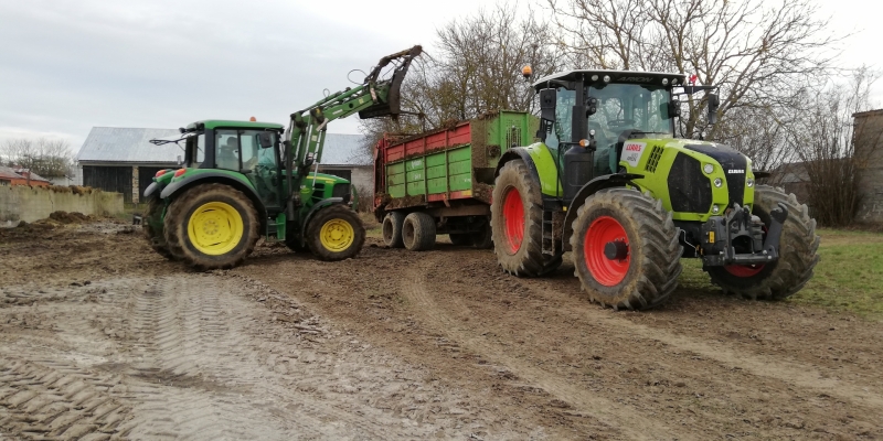 Claas Arion 630 & Unia Tytan 10