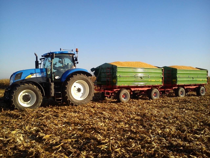 New Holland T6080& 2x pronar