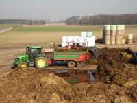 John Deere 5080R +Warfama N-218/2 i Zetor 9245