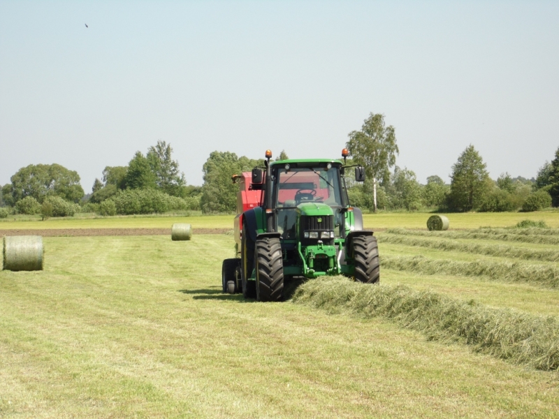 John Deere 6630 + Case IH RB 344R