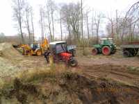 Fendt Farmer 306 LSA i HL 60.11 + Zetor 7711 i D-47 + koparka MF