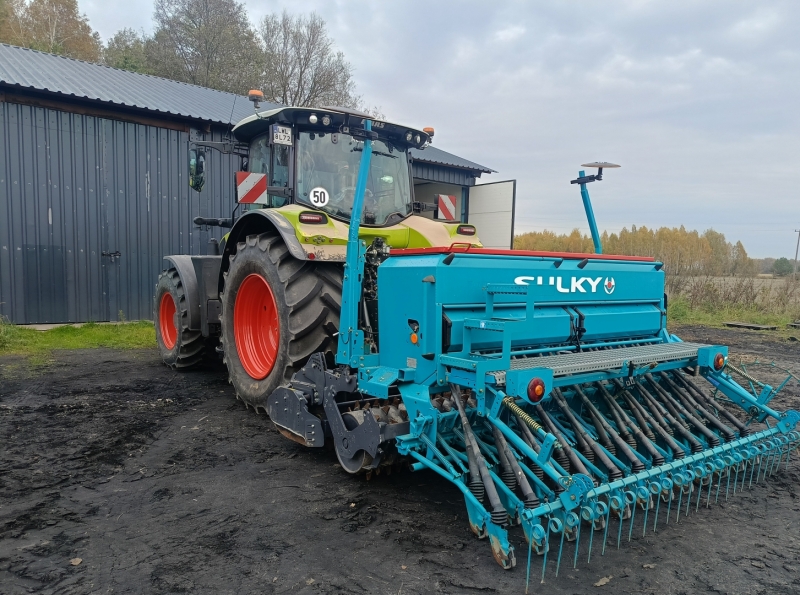 Claas Arion 630 cebis & sulky