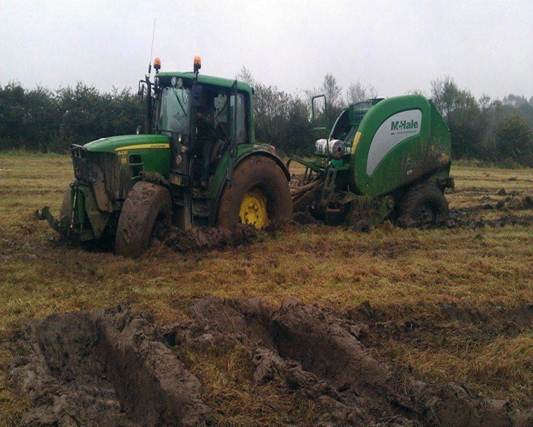 John Deere 6430 & Mchale F5500