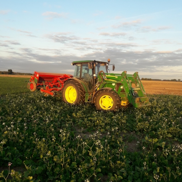 John Deere 5080R + JD 583 + Ares L/S + Poznaniak