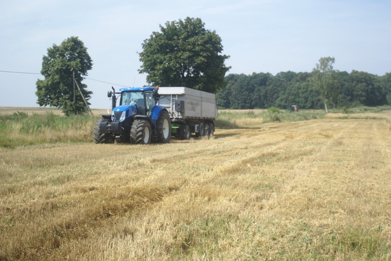 New Holland T7030 AC + naczepa