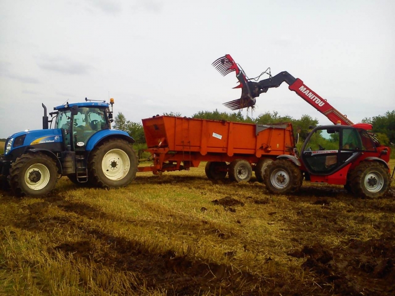 New Holland T6080 Brochard Dragon Manitou 731 lsu