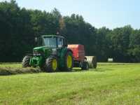 John Deere 6630 + Case IH RB 344R