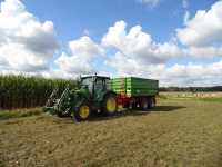 John Deere 5080R + Pronar PT 512