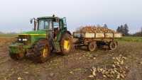 John Deere 6610 + D55