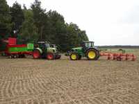 John Deere 6630 i Claas Arion 610C