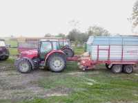 Massey Ferguson 5425 Dyna 4 + Mengele Super Rotant 738/2