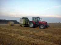 Massey Ferguson 5465 + Claas Variant 180