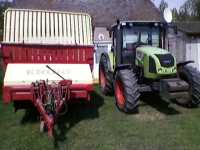 Krone turbo 2800 i Claas Arion 410