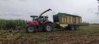 Massey Ferguson 7619 + Krone MX370 GD oraz BIG X480