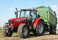 Massey Ferguson 5465 Dyna 4 + Krone MX350 GD