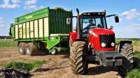 Massey Ferguson 5465 + Krone MX 350 GD