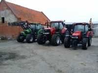 Case Puma 215 & Jxu 95 & Deutz Fahr Agrotron 128