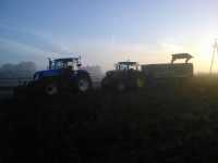 New Holland T7.220 AC & John Deere 6210R + Marston