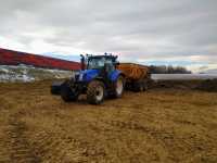 New Holland t6.155 + przyczepa tandem VGM