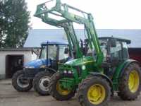 New Holland TD95D i John Deere 5080R + JD 583