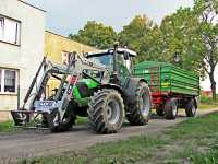 Deutz Fahr Agrofarm PL 420 + Pronar PT610