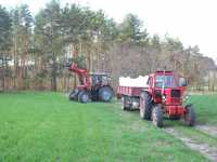 MTZ 82+Przyczepa i Belarus 1025