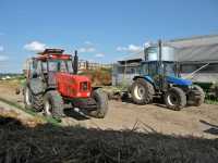 Ursus 1614 + Samasz Z-410 i New Holland TL90 + Claas Liner 470 s