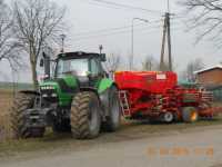 Deutz Fahr Agrotron M650 i Vaderstad Spirit 400