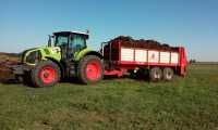 Claas Axion 830 & Annaburger hts 20.04