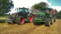 John deere 7820 + Fendt 922